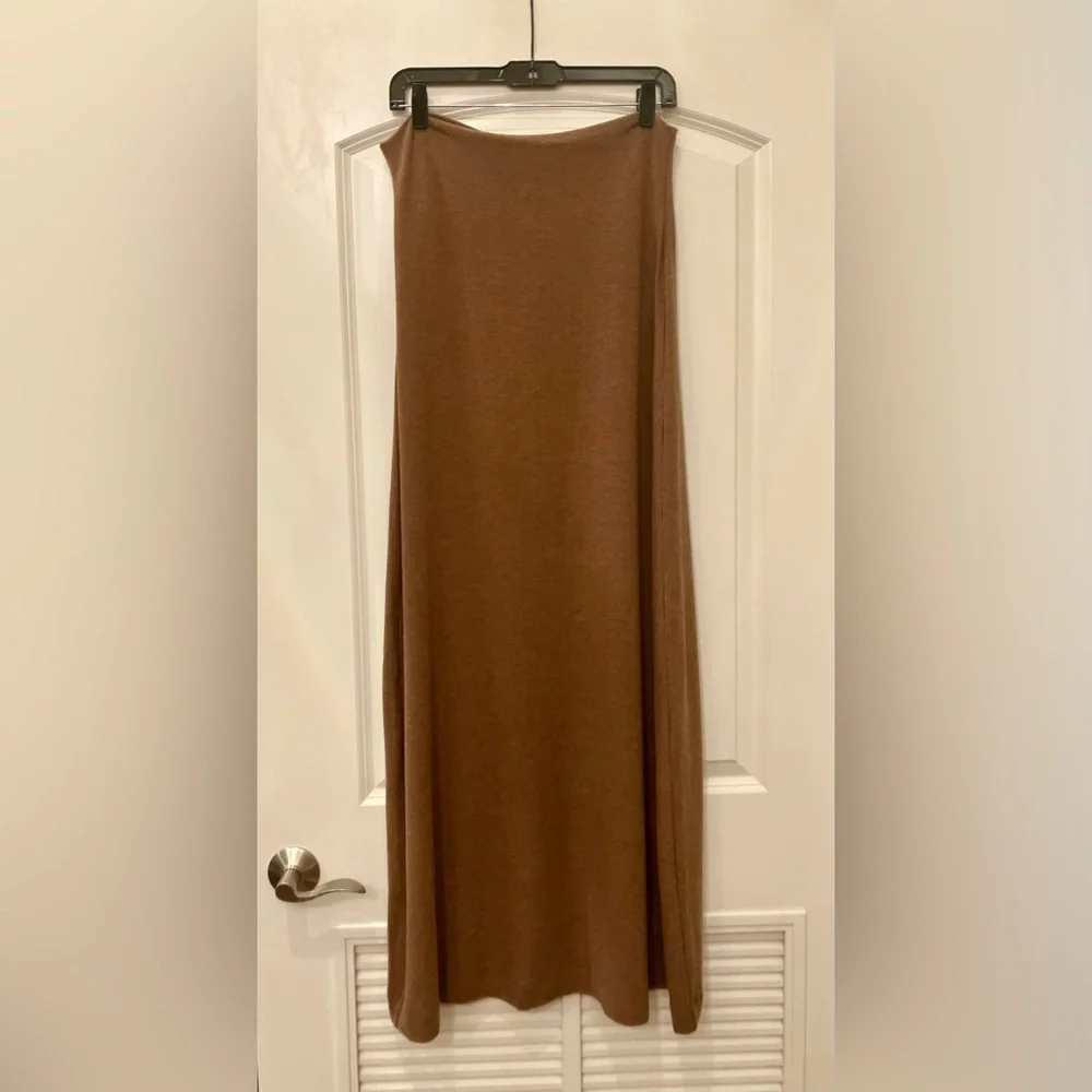 NWT Shopbop LESET Lauren High Waist Knit Maxi Skirt XL “Squirrel” Brown So Soft! - Picture 10 of 15